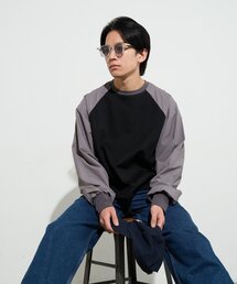 B-DAY STORE（ビーデイストア）の「【B-DAY STORE】ラグラン切替えカットソー　ユニセックス（Tシャツ/カットソー）」