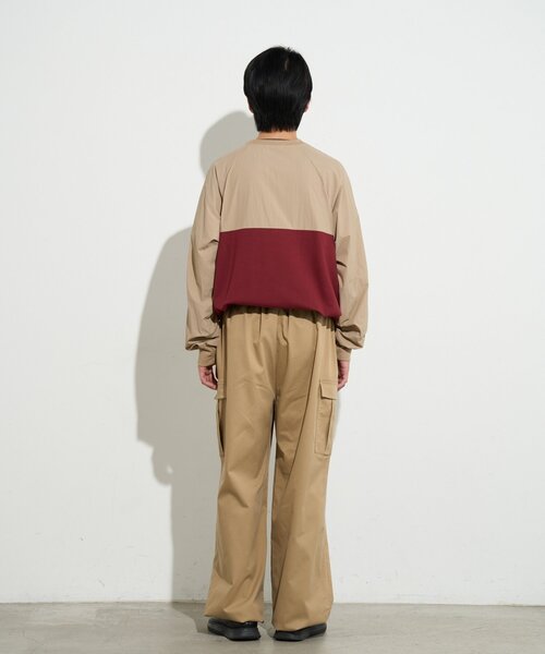 B-DAY STORE（ビーデイストア）の「【B-DAY STORE】ラグラン切替えカットソー　ユニセックス（Tシャツ/カットソー・メンズ・レッド/ホワイト/グレー・0）」の9枚目の写真