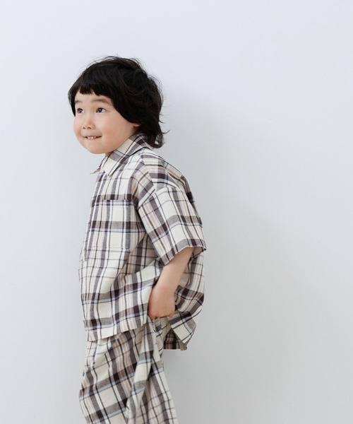 LOWRYS FARM（ローリーズファーム）の「リネンシャツＳＳ　622578（シャツ/ブラウス・キッズ・ブラウン/ベージュ/ブラック・110cm/120cm/130cm/140cm/150cm）」の13枚目の写真