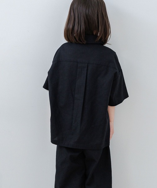 LOWRYS FARM（ローリーズファーム）の「リネンシャツＳＳ　622578（シャツ/ブラウス・キッズ・ブラウン/ベージュ/ブラック・110cm/120cm/130cm/140cm/150cm）」の14枚目の写真