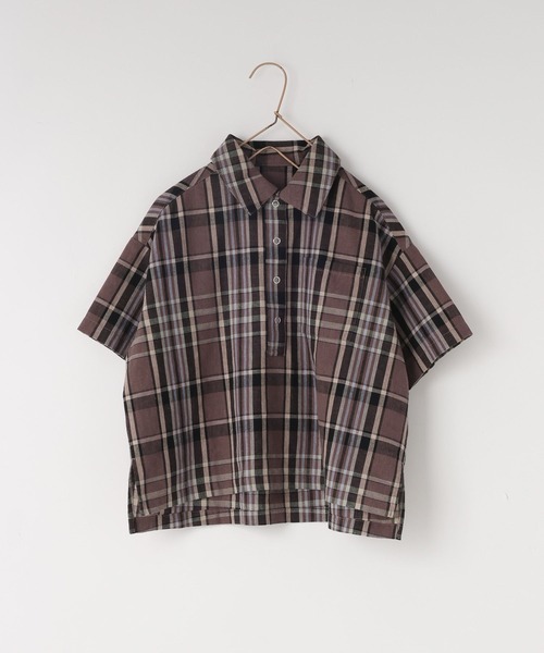 LOWRYS FARM（ローリーズファーム）の「リネンシャツＳＳ　622578（シャツ/ブラウス・キッズ・ブラウン/ベージュ/ブラック・110cm/120cm/130cm/140cm/150cm）」の4枚目の写真