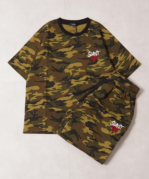 1111clothing(ワンフォークロージング)の「【セットアップ可能】ミニ裏毛 ワンポイントハート スウェットパンツ / Mini Fleece Lined Sweatpants with Heart Detail(スウェットパンツ・メンズ・ブラック/アッシュ/カモフラージュ・L/M)」の5枚目の写真