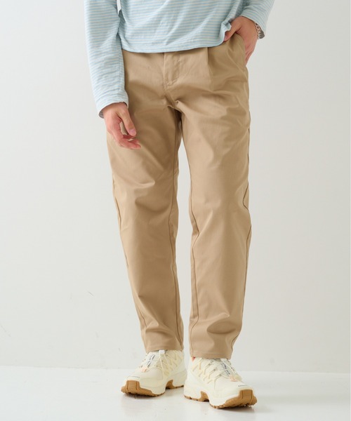 UNIVERSAL OVERALL(ユニバーサルオーバーオール)の「【UNIVERSAL OVERALL】Adictive TUCK TAPERD/アディクティブ タック テーパード パンツ(その他パンツ・メンズ・ブラック/チャコールグレー/グレイッシュベージュ・28/30/32/34/36)」の20枚目の写真