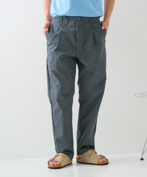 UNIVERSAL OVERALL(ユニバーサルオーバーオール)の「【UNIVERSAL OVERALL】Adictive TUCK TAPERD/アディクティブ タック テーパード パンツ(その他パンツ・メンズ・ブラック/チャコールグレー/グレイッシュベージュ・28/30/32/34/36)」の12枚目の写真