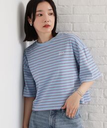 THE SHOP TK  | ワンポイント刺繍マルチボーダーTee(Tシャツ/カットソー)