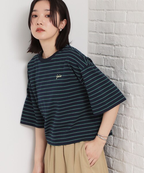 THE SHOP TK (ザ ショップ ティーケー )の「ワンポイント刺繍マルチボーダーTee(Tシャツ/カットソー・レディース・ネイビー系2/ブルー系7/アイボリー系2・13/12)」の21枚目の写真
