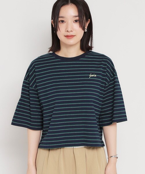 THE SHOP TK (ザ ショップ ティーケー )の「ワンポイント刺繍マルチボーダーTee(Tシャツ/カットソー・レディース・ネイビー系2/ブルー系7/アイボリー系2・13/12)」の7枚目の写真