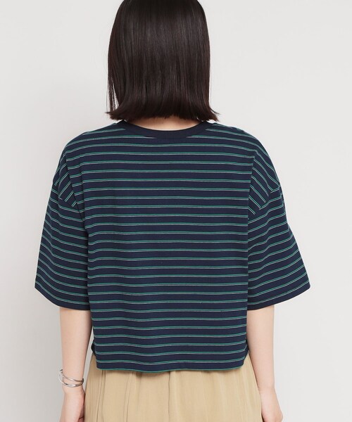 THE SHOP TK (ザ ショップ ティーケー )の「ワンポイント刺繍マルチボーダーTee(Tシャツ/カットソー・レディース・ネイビー系2/ブルー系7/アイボリー系2・13/12)」の9枚目の写真
