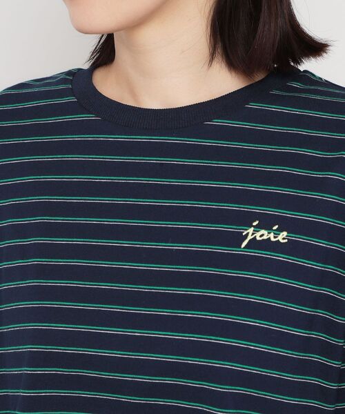 THE SHOP TK (ザ ショップ ティーケー )の「ワンポイント刺繍マルチボーダーTee(Tシャツ/カットソー・レディース・ネイビー系2/ブルー系7/アイボリー系2・13/12)」の10枚目の写真