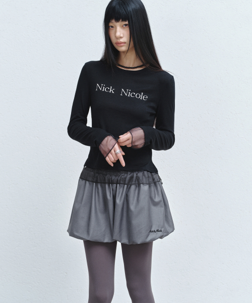 NICK&NICOLE(ニックアンドニコール)の「VOLUME BALLOON SHORTS_CHARCOAL(その他パンツ・レディース・その他・FREE)」の3枚目の写真
