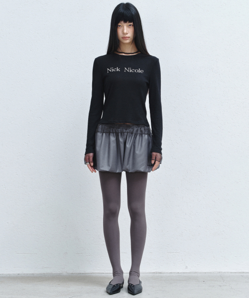 NICK&NICOLE(ニックアンドニコール)の「VOLUME BALLOON SHORTS_CHARCOAL(その他パンツ・レディース・その他・FREE)」の4枚目の写真