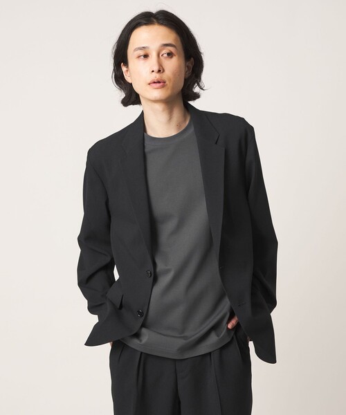A DAY IN THE LIFE UNITED ARROWS(アデイインザライフユナイテッドアローズ)の「ワッシャー リネンライク リラックス 2ボタンジャケット<A DAY IN THE LIFE>(テーラードジャケット・メンズ・ベージュ/ブラック・L/M)」の6枚目の写真