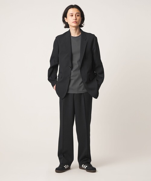 A DAY IN THE LIFE UNITED ARROWS(アデイインザライフユナイテッドアローズ)の「ワッシャー リネンライク リラックス 2ボタンジャケット<A DAY IN THE LIFE>(テーラードジャケット・メンズ・ベージュ/ブラック・L/M)」の7枚目の写真