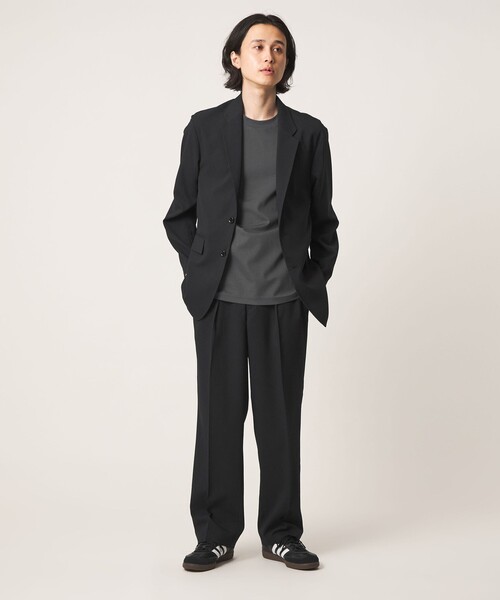 A DAY IN THE LIFE UNITED ARROWS(アデイインザライフユナイテッドアローズ)の「ワッシャー リネンライク リラックス 2ボタンジャケット<A DAY IN THE LIFE>(テーラードジャケット・メンズ・ベージュ/ブラック・L/M)」の8枚目の写真