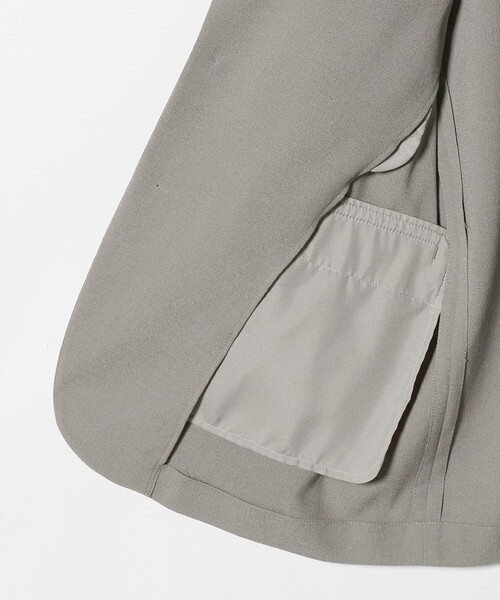 A DAY IN THE LIFE UNITED ARROWS(アデイインザライフユナイテッドアローズ)の「ワッシャー リネンライク リラックス 2ボタンジャケット<A DAY IN THE LIFE>(テーラードジャケット・メンズ・ベージュ/ブラック・L/M)」の21枚目の写真
