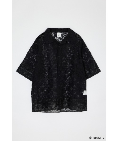 Disney SERIES CREATED by MUS(ディズニーシリーズクリエイテッドバイエムユーエス)の「MD MM LACE シャツ(シャツ/ブラウス・レディース・ブラック/ホワイト・FREE)」の3枚目の写真