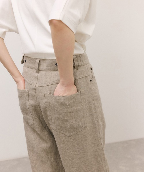 ADAM ET ROPE'(アダムエロペ)の「リネン5ポケットパンツ(その他パンツ・レディース・ベージュ系その他2・38/36)」の19枚目の写真