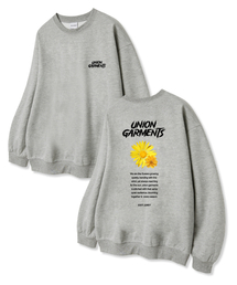 Union Garments（ユニオンガーメンツ）の「ツーフラワー 裏毛 スウェットTシャツ グレー（スウェット）」