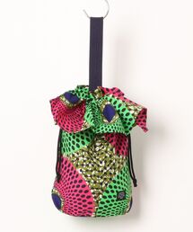 1907%（イチキュウゼロナナ）の「フリル巾着　　    ＜アフリカンプリント＞（ハンドバッグ）」