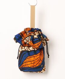 1907%（イチキュウゼロナナ）の「フリル巾着　　    ＜アフリカンプリント＞（ハンドバッグ）」