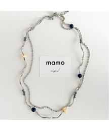 tone（トーン）の「【mamo】ウェーブライン&カラフルビーズ2連ネックレス(MA)（ネックレス）」
