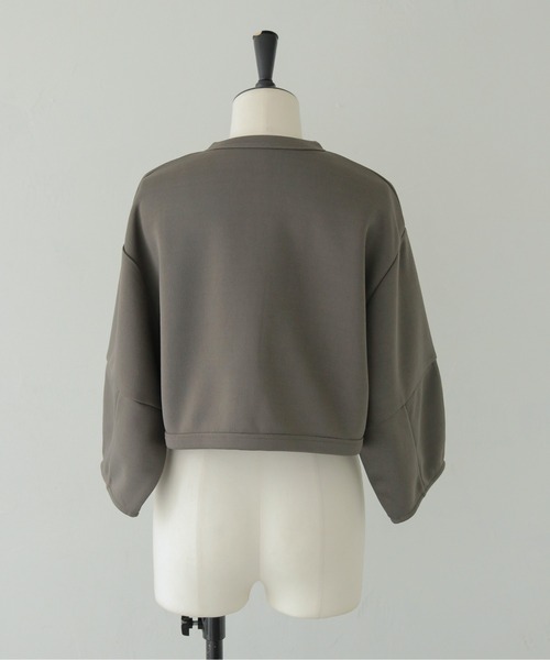 CLEIO（クレイオ）の「【CLEIO】ダンボールカットソーカーディガン DUMBLE CUTSEW CARDIGAN（カーディガン/ボレロ・レディース・アイボリー/チャコールグレー・FREE）」の17枚目の写真