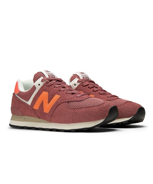 NEW BALANCE(ニューバランス)の「574(スニーカー・レディース・レッド/グレー・22.0cm/22.5cm/23.0cm/23.5cm/24.0cm/24.5cm/25.0cm/25.5cm/26.0cm/26.5cm/27.0cm/27.5cm/28.0cm/28.5cm/29.0cm/30.0cm)」の3枚目の写真