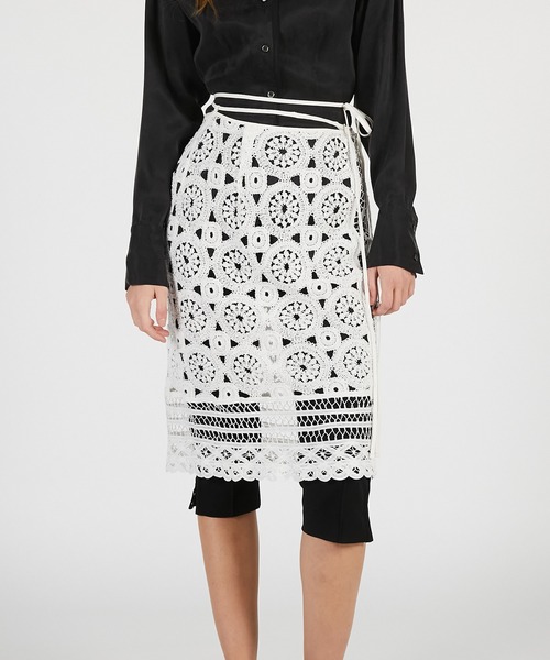 PRANK PROJECT(プランクプロジェクト)の「【2026Summer Pre-Order】サークルレースラップスカート / Circle Lace Wrap Skirt(スカート・レディース・ホワイト/ブラック・FREE)」の7枚目の写真