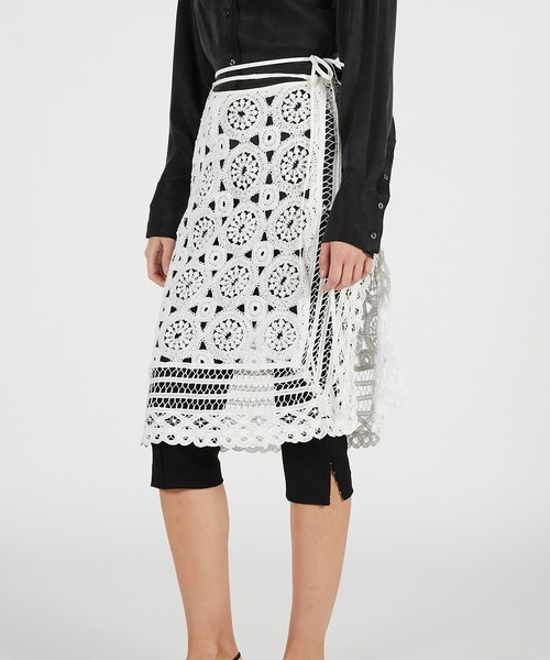 PRANK PROJECT(プランクプロジェクト)の「【2026Summer Pre-Order】サークルレースラップスカート / Circle Lace Wrap Skirt(スカート・レディース・ホワイト/ブラック・FREE)」の8枚目の写真