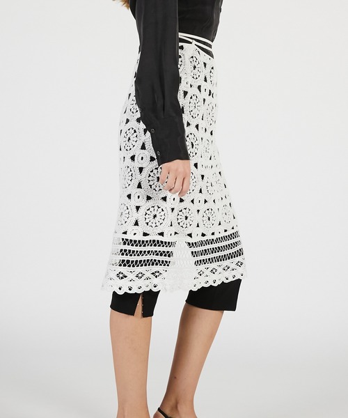 PRANK PROJECT(プランクプロジェクト)の「【2026Summer Pre-Order】サークルレースラップスカート / Circle Lace Wrap Skirt(スカート・レディース・ホワイト/ブラック・FREE)」の10枚目の写真