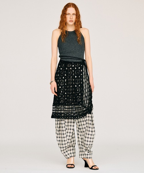 PRANK PROJECT(プランクプロジェクト)の「サークルレースラップスカート / Circle Lace Wrap Skirt(スカート・レディース・ホワイト/ブラック・FREE)」の14枚目の写真