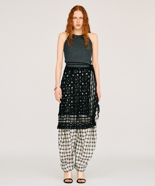 PRANK PROJECT(プランクプロジェクト)の「サークルレースラップスカート / Circle Lace Wrap Skirt(スカート・レディース・ホワイト/ブラック・FREE)」の15枚目の写真