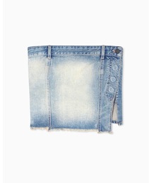 DENIM PATCHWORK PRINT BUSTIER（チューブトップ）｜Ameri（アメリ）の