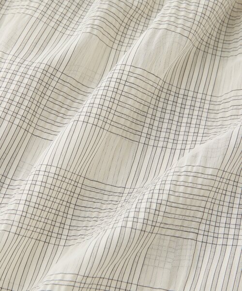 La boutique BonBon(ラブティックボンボン)の「【セットアップ可・お上品愛され】シアーチェックリボンショルダーブラウス(シャツ/ブラウス・レディース・サックスブルー/オフホワイト・FREE)」の20枚目の写真