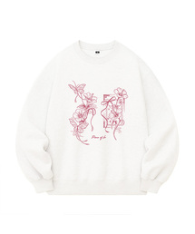 FLOWER KNOT OVER FIT SWEATSHIRT (3color)