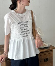 シャーリングロゴTシャツ