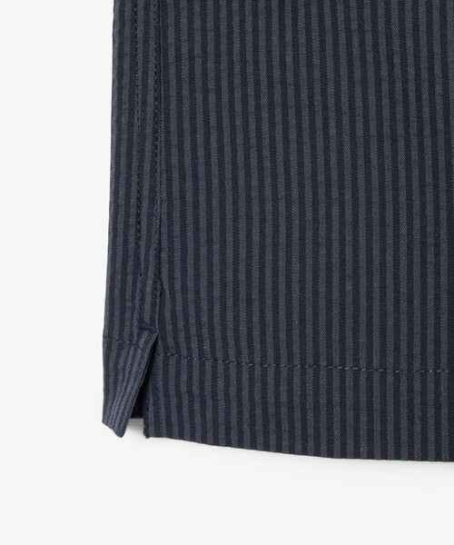 LACOSTE(ラコステ)の「オーバーサイズ シアサッカーオープンカラーシャツ(シャツ/ブラウス・メンズ・ブラック/オフホワイト・38/40/39/41)」の8枚目の写真