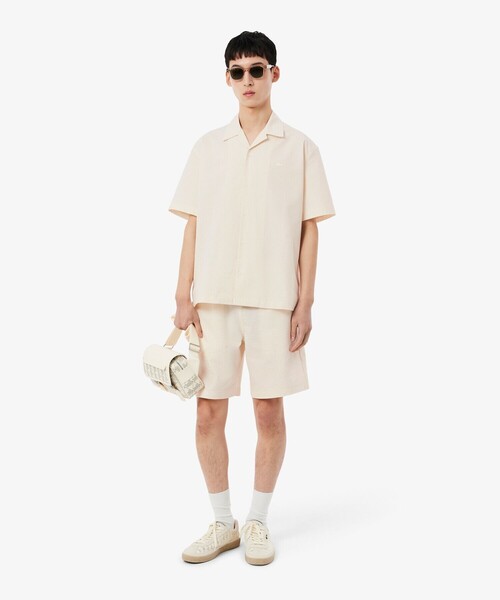 LACOSTE(ラコステ)の「オーバーサイズ シアサッカーオープンカラーシャツ(シャツ/ブラウス・メンズ・ブラック/オフホワイト・38/40/39/41)」の17枚目の写真