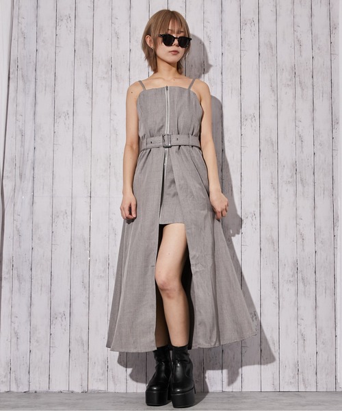 GORGE(ゴージ)の「【再入荷!】《ベルト付き×フロントZIP》オールインワン/カジュアル/春夏秋/全3色(つなぎ/オールインワン・レディース・チャコール/ブラック/モカ・F)」の9枚目の写真