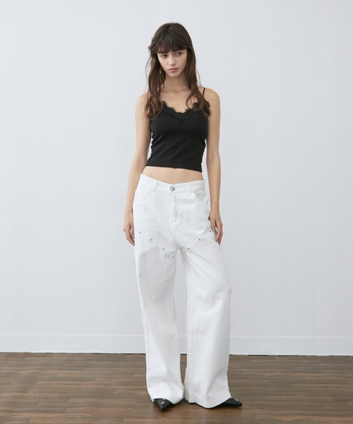 Rohwel(ローウェル)の「Lace Trim Cup-in Camisole / レーストリムカップインキャミソール(キャミソール・レディース・ホワイト/ブラック/その他・FREE)」の10枚目の写真