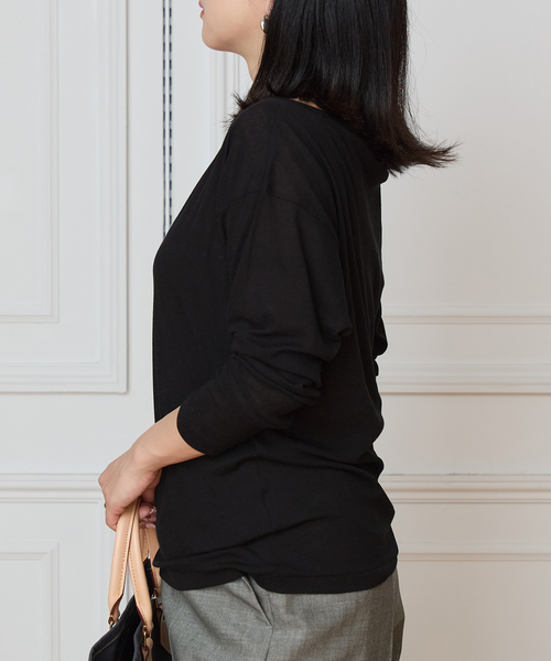 IENA LA BOUCLE(イエナラブークル)の「IENA LA BOUCLE シアーフライスプルオーバー(Tシャツ/カットソー・レディース・ブラック/イエロー/ブラウン・FREE)」の8枚目の写真