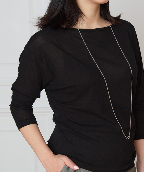 IENA LA BOUCLE(イエナラブークル)の「IENA LA BOUCLE シアーフライスプルオーバー(Tシャツ/カットソー・レディース・ブラック/イエロー/ブラウン・FREE)」の11枚目の写真