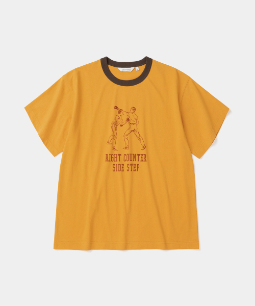 UNIFORM BRIDGE(ユニフォームブリッジ)の「boxer ringer s/s t-shirt yellow(Tシャツ/カットソー・メンズ・その他・SMALL/MEDIUM/LARGE/X-LARGE)」の1枚目の写真