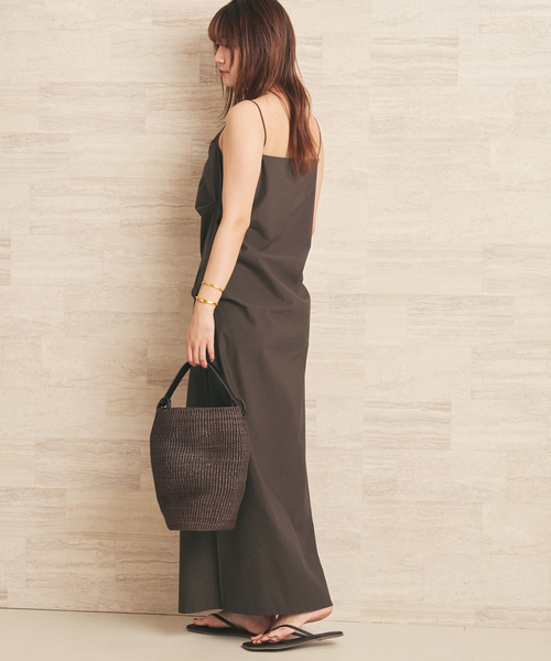 plage（プラージュ）の「Drape Cami ワンピース（ワンピース・レディース・ブラウン/ブラック・38/36）」の14枚目の写真
