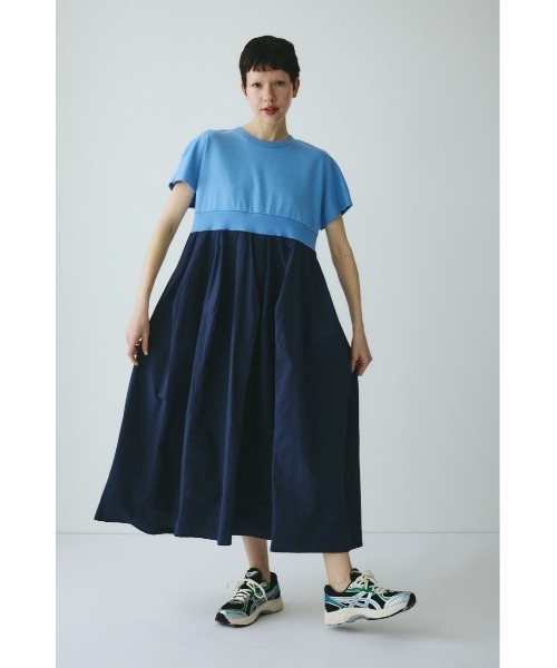 HeRIN.CYE(ヘリンドットサイ)の「Back slit long dress / バックスリットロングドレス(ワンピース・レディース・ライトブルー/ブラック/オフホワイト・FREE)」の5枚目の写真
