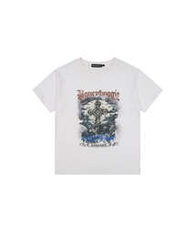 DAUSPICE（ディーオスピス）の「(DUC) BB Cross Graphic T-Shirt White（Tシャツ/カットソー）」