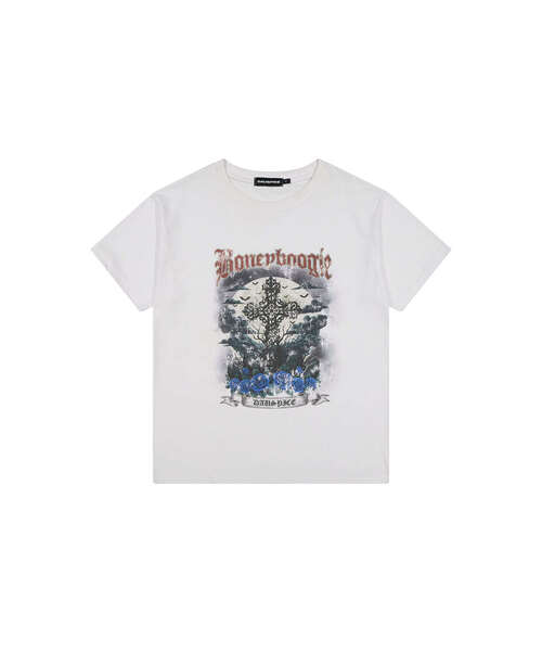 DAUSPICE(ディーオスピス)の「(DUC) BB Cross Graphic T-Shirt White(Tシャツ/カットソー・メンズ・ホワイト・MEDIUM/LARGE)」の1枚目の写真