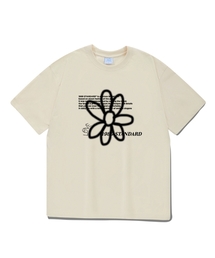 BW FLOWER クールコットンオーバーサイズ半袖(SISSTD-0034) S