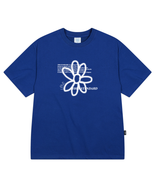 1989STANDARD(1989スタンダード)の「BW FLOWER クールコットンオーバーサイズ半袖(SISSTD-0034) S(Tシャツ/カットソー・レディース・ブルー/ブラック/アイボリー/ホワイト/ライトグレー/ネイビー・MEDIUM/LARGE/X-LARGE)」の22枚目の写真