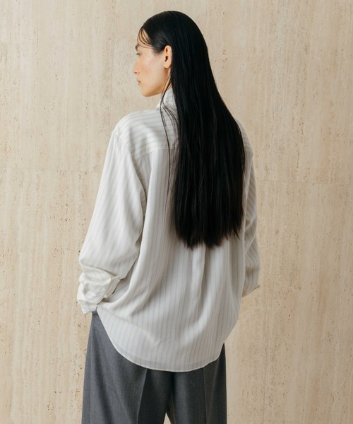 CREDONA（クレドナ）の「PAJAMA SHIRT/パジャマシャツ（シャツ/ブラウス・レディース・グレー系その他/イエロー系その他/サックスブルー・FREE）」の9枚目の写真